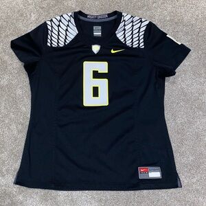 Nike Oregon Ducks #6 Woman’s‎ XL College Football Wings Black